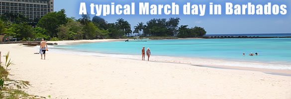 A typical March day in Barbados