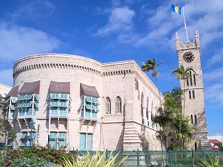 Barbados National Heroes Gallery - west wing of Parliament