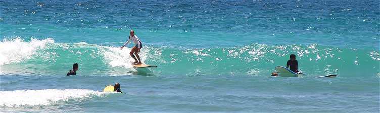 Surfing at Surfers Point