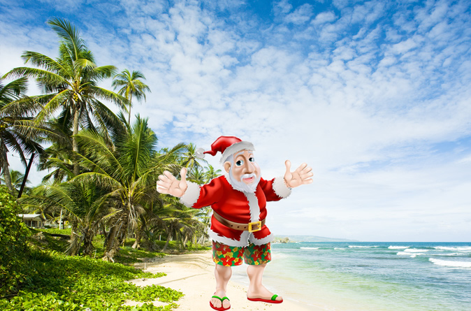 Santa in Barbados!